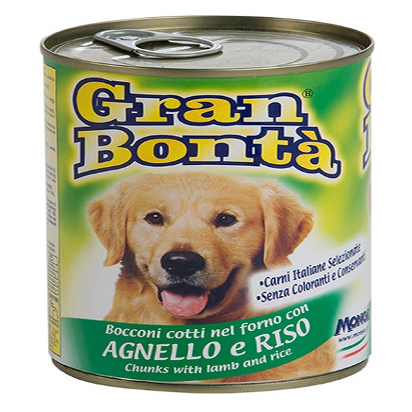 کنسرو غذای سگ gran bonta با طعم بره و برنج