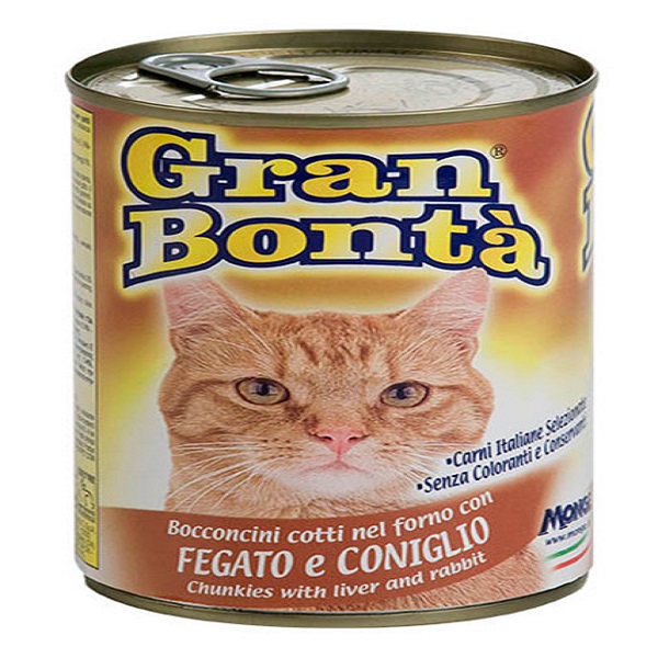 کنسرو غذای گربه gran bonta مدل Liver & Rabbit