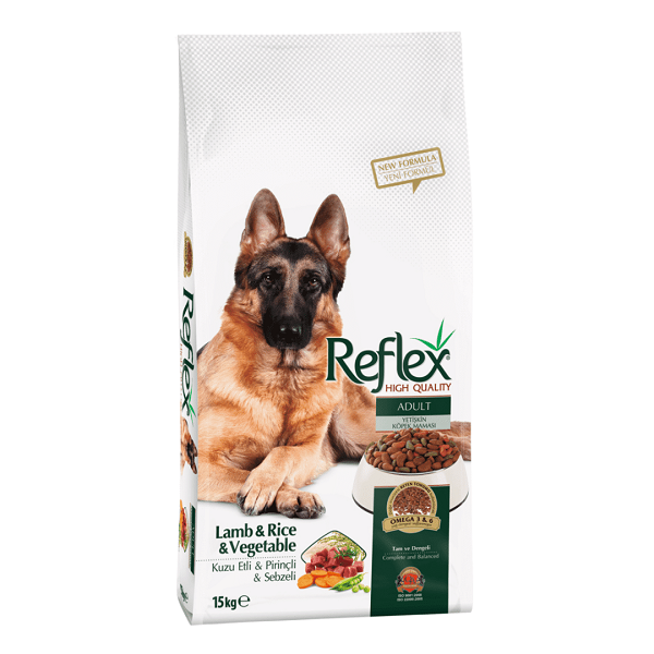 غذا خشک سگ رفلکس با طعم بره، برنج و سبزیجات