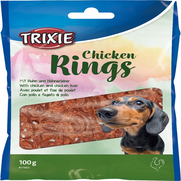 تشویقی سگ تریکسی مدل chicken rings