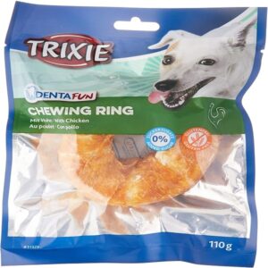 تشویقی سگ تریکسی مدل Chewing Ring طعم مرغ