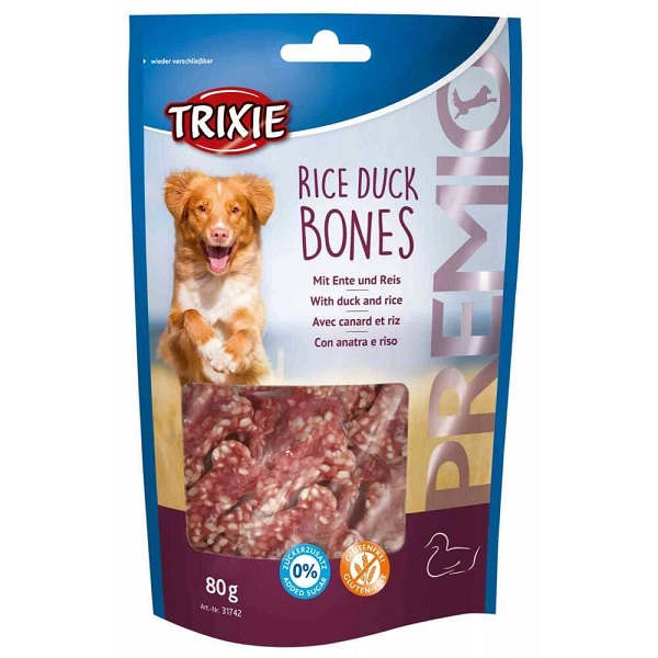 تشویقی سگ تریکسی مدل rice duck bones
