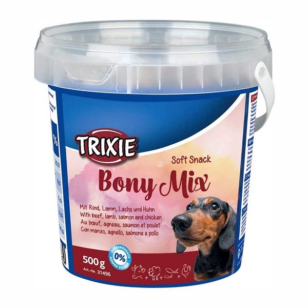 تشویقی سطلی سگ تریکسی مدل boney mix