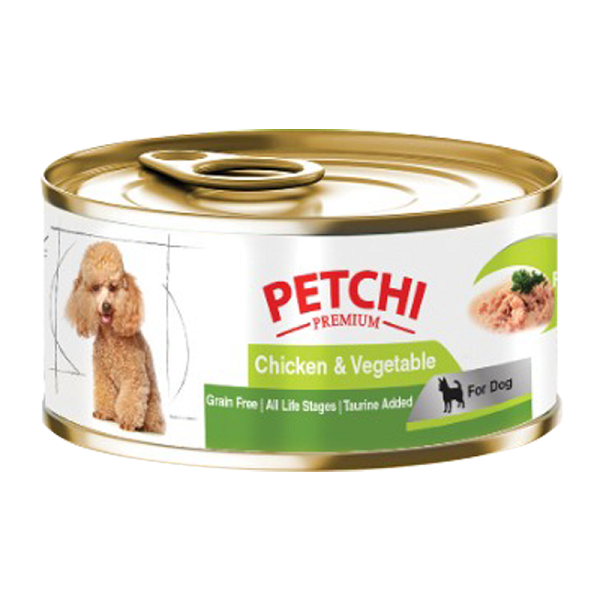 کنسرو غذای سگ پتچی Chicken & Vegetable