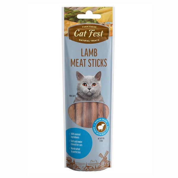 تشویقی مدادی گربه cat fest طعم گوشت گوسفند