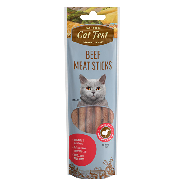 تشویقی مدادی گربه cat fest طعم گوشت گاو