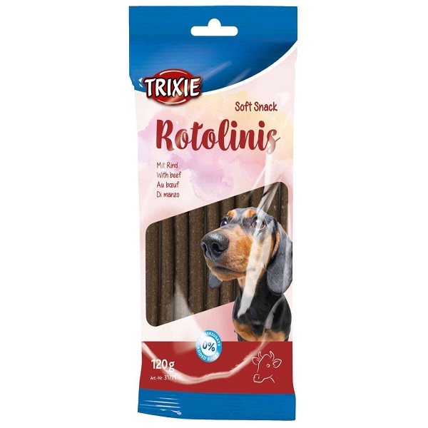 تشویقی سگ تریکسی مدل rotolinies طعم گوساله 12 عددی