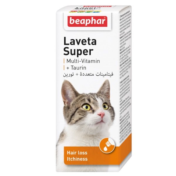 قطره مولتی ویتامین گربه بیفار مدل Laveta super حجم 50 میلی لیتر