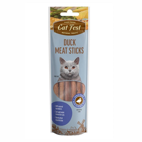 تشویقی مدادی گربه cat fest طعم گوشت اردک وزن 45 گرم