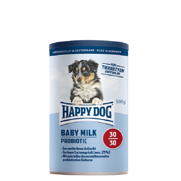 شیر خشک توله سگ هپی داگ مدل بدون لاکتوز وزن 500 گرمی