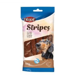 تشویقی سگ تریکسی مدل stripes طعم گوشت بره 10 عددی