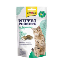 تشویقی گربه جیم کت با طعم کت نیپ GimCat Nutri Pockets Catnip وزن 60 گرم