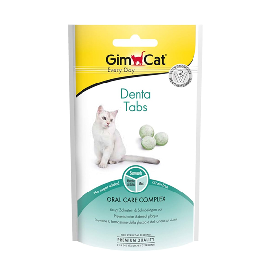 قرص مراقبت از دندان گربه جیم کت GimCat Denta Tabs وزن 40 گرم