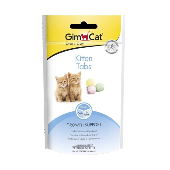 قرص مکمل بچه گربه جیم کت GimCat Tabs Kitten وزن 40 گرم