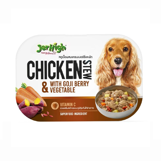 کنسرو نچرال سگ جرهای طعم مرغ، گوجی بری و سبزیجات وزن ۲۰۰ گرم