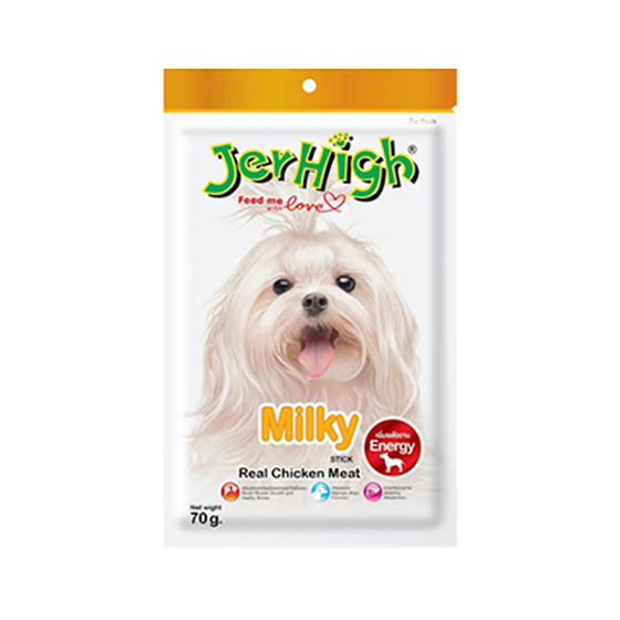 تشویقی سگ جرهای با شیری JerHigh Chicken Sticks Milky وزن 60 گرم