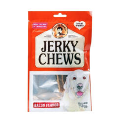 تشویقی سگ جرکی با طعم بیکن jerky chews bacon flavor وزن ۷۰ گرم