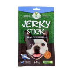 تشویقی مدادی سگ جرکی با طعم بلوبری jerky stick blueberry وزن ۷۰ گرم
