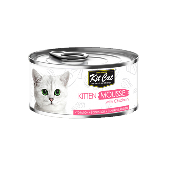 کنسرو غذای بچه گربه کیت کت با طعم مرغ وزن ۸۰ گرم