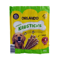 تشویقی مدادی سگ اورلاندو با طعم گوشت شکاری Orlando Stick Game بسته ۸ عددی